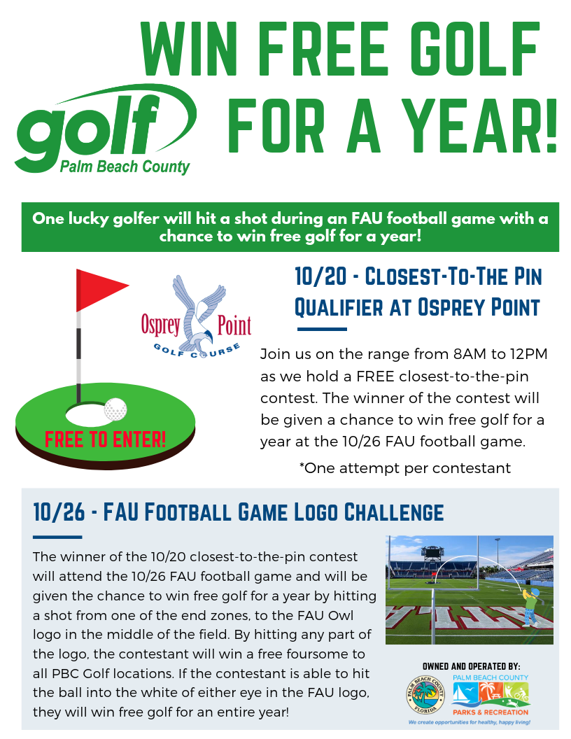 WIN FREE GOLF FOR A YEAR 3